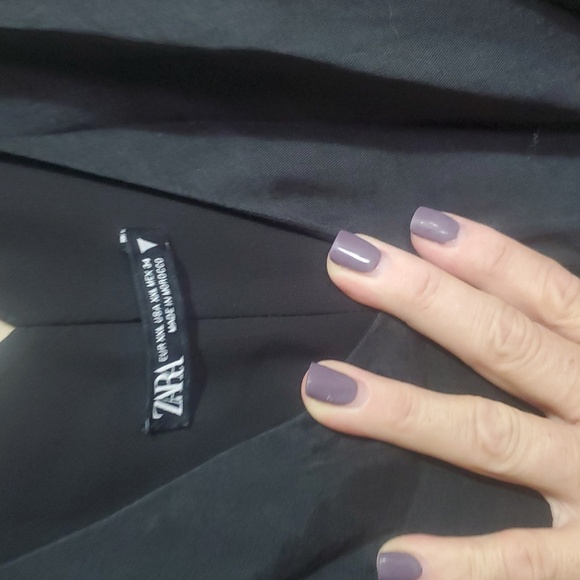 Zara Black V-Neck LINED Dress Size XXL - Picture 2 of 5